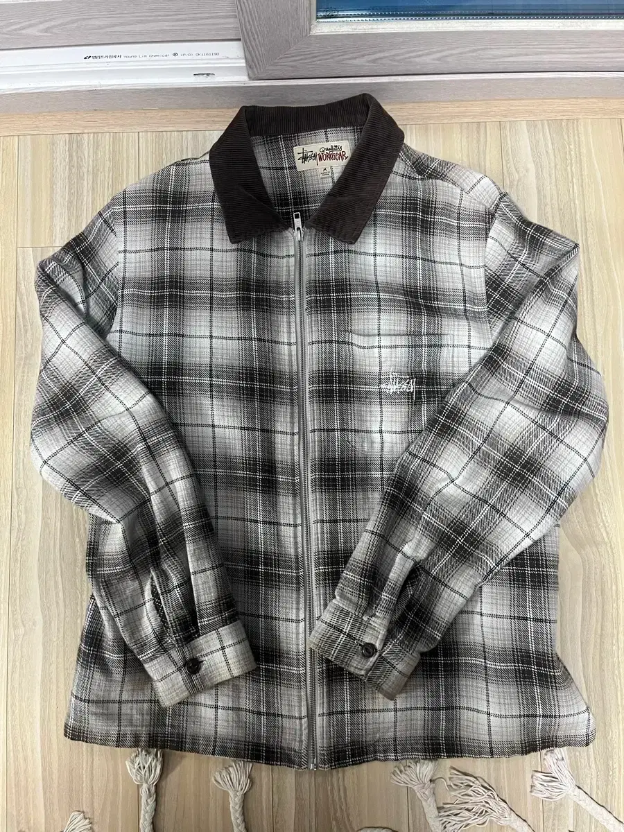 23AW STUSSY BIG THERMAL ZIP SHIRT Mサイズ ☆23AW 最新作☆STUSSY